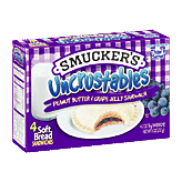 Smucker's Uncrustables peanut butter & grape jelly sandwich, 4 count Left Picture